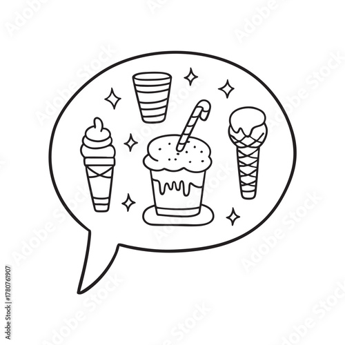 New Year party photo prop board with a simple speech bubble cutout