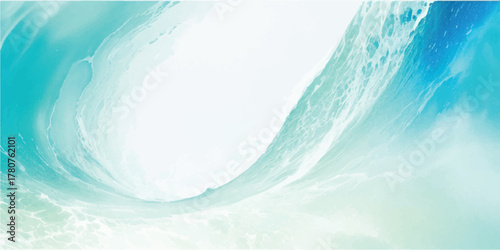 Abstract fluid art background with blue and white swirls creating a calming and serene texture perfect for modern design projects