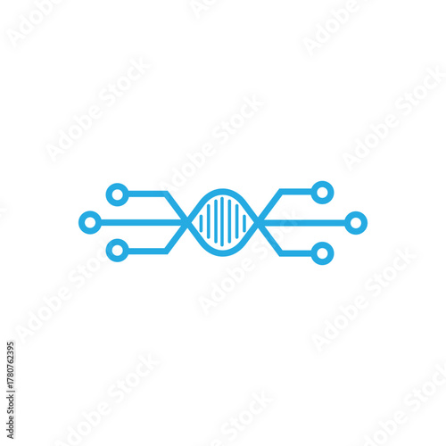Chain connection technology logo design