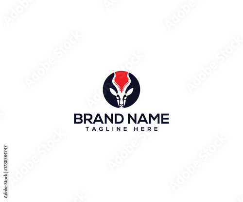Symbol of Strength: An abstract logo featuring a strong symbol, perfect for business identity, representing power and elegance.