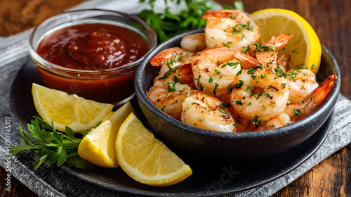 GrilledShrimpWithLemonSauce