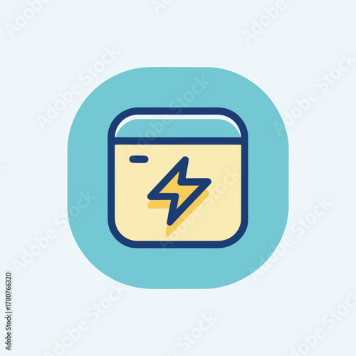 Vector illustration of an power sign icon for web and internet design concept