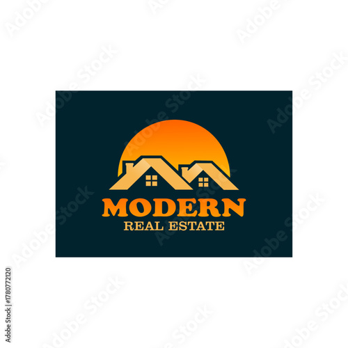 Modern home real estate logo designed with maximum attention to detail