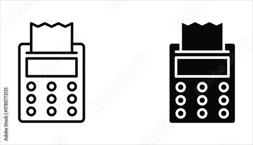 Payment icon set. Editable icons, can be used in logo, UI and web design, Flat illustration of vector icon on white background.