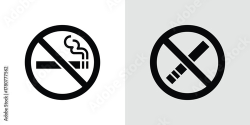 No smoking icon, transparent design with crossed out symbol, smoke silhouette