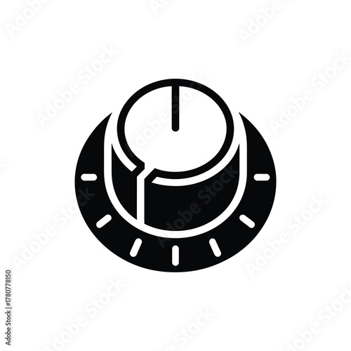 Volume Button Control Knob Switch Transparent Background, UI Element Symbol