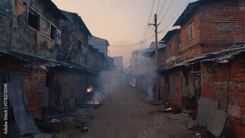 ramshackle huts in mumbai's slum dharavi video