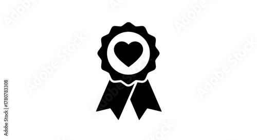 Heart honor black white icon 17.07% 1002 831