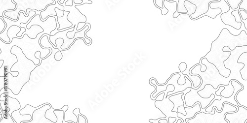 Topographic map background geographic line map with elevation assignments. Abstract Topographic background. Geographic line map. Vector illustration. 