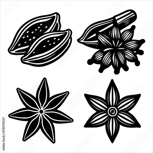 Global Flavor Spices Assortment, The Vibrant Aromatic Ingredients Are Key to Culinary Art, Healthy Cooking, and Organic Gourmet Recipes.