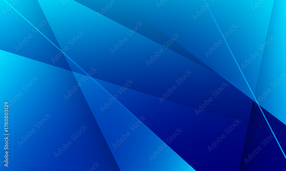 Obraz premium Abstract blue geometric background with lines. Vector illustration