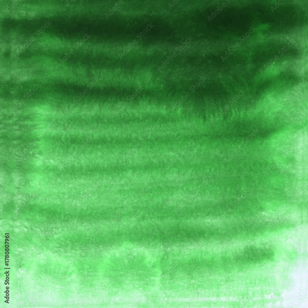 Fototapeta premium Bright painted green and yellow watercolour texture. Hand drawn background