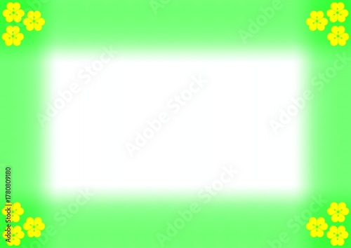 green floral background