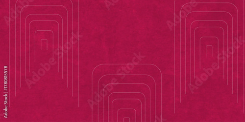 Red abstract background with red circle rings in faded distressed vintage grunge texture design.Old wall texture cement black red background. This design are used for wallpaper ,poster, Chalkboard.