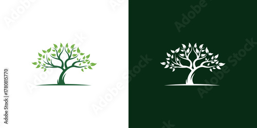 tree logo design vector illustration