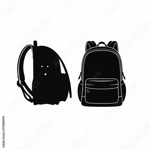 school bag vector illustration with white background