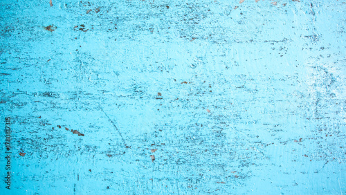 Tableau sur toile wood with blue paint background