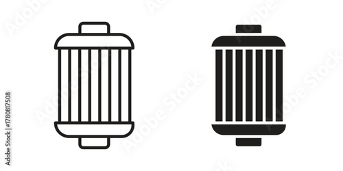 Air filter icon on white background. Stock vector icon