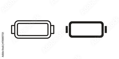 AR headset icon on white background. Stock vector icon