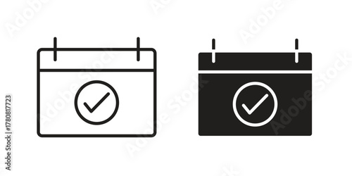 Appointment icon on white background. Stock vector icon