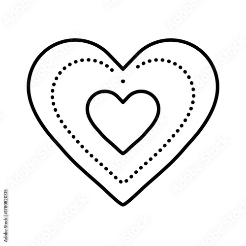 
An illustration of a black icon of a Christmas candy on a white background