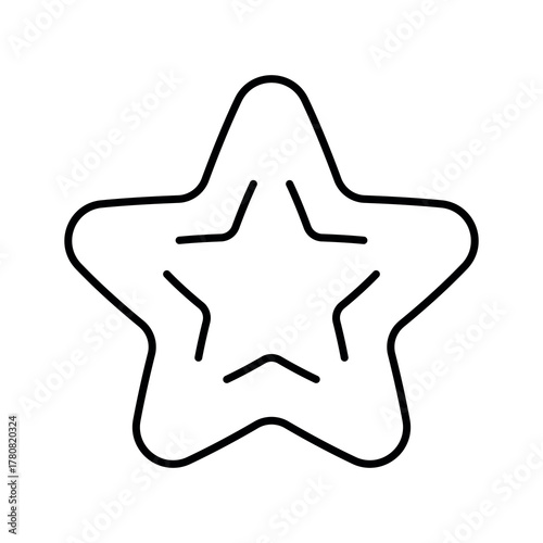 
An illustration of a black icon of a Christmas candy on a white background