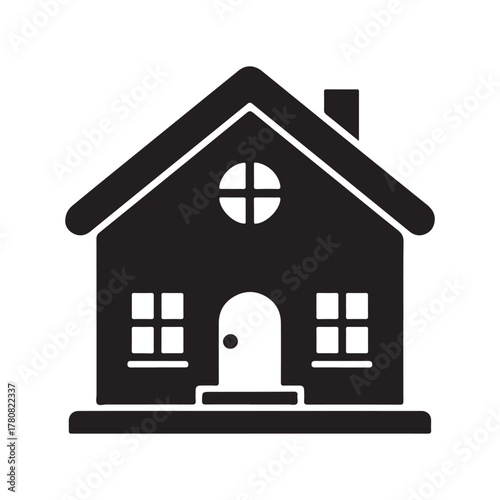 Community house center solid icon