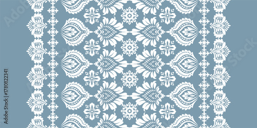 Ethnic Motifs Ikat floral paisley embroidery floral. ikat Saree Sarong oriental pattern traditional.Ikat embroidery style abstract embroidery design for texture,fabric,clothing,wrapping,decoration	
