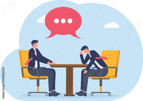 illustration of frustration from business criticism
