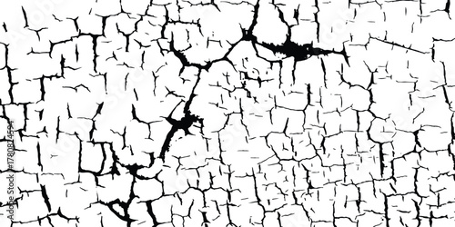 Cracks transparent background. Very cracked wall shabby surface for making brush white background. Abstract distructed painted wall white background.
