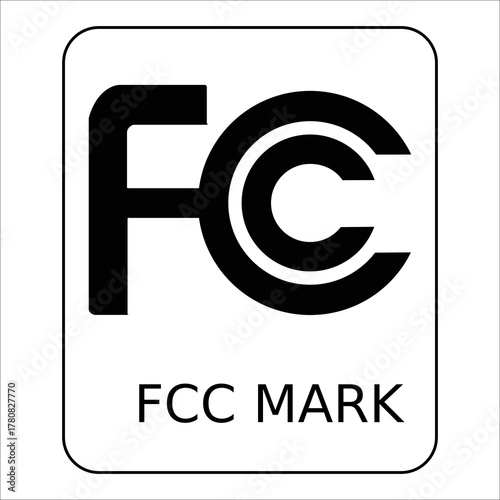 FCC Federal communications commission mark logo Vector