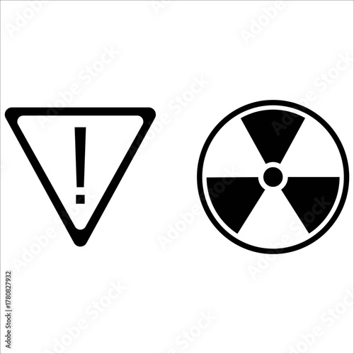 Hazard warning signs Vector