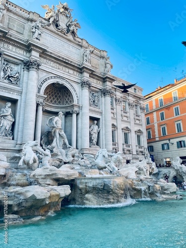 Canvas Print trevi fountain rome