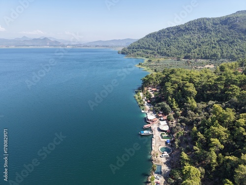 Tranquil Aegean Coastline and Crystal Blue Waters