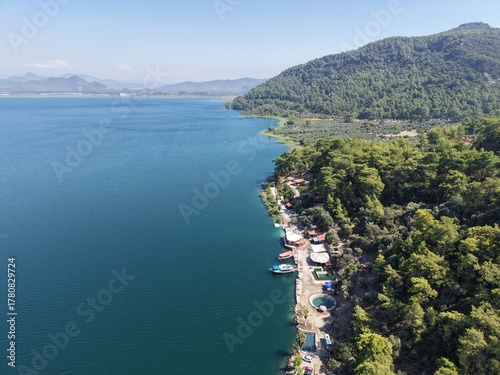 Tranquil Aegean Coastline and Crystal Blue Waters
