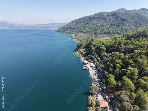 Tranquil Aegean Coastline and Crystal Blue Waters