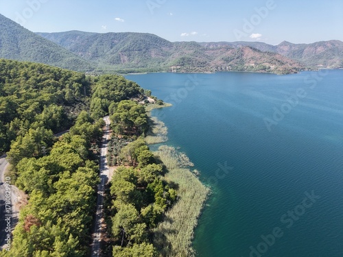 Tranquil Aegean Coastline and Crystal Blue Waters