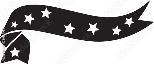 World aids day ribbon with stars banner celebrating awareness and support global health initiative