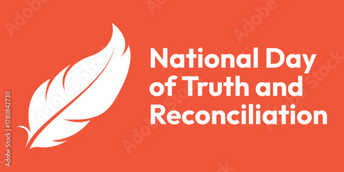 Every Child Matters Logo. National Day of Truth and Reconciliation. Orange Shirt Day of Canada. September 30. Vector Illustration Icon