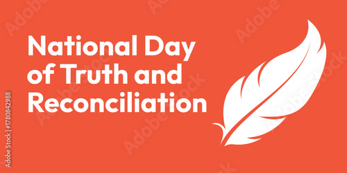 Every Child Matters Logo. National Day of Truth and Reconciliation. Orange Shirt Day of Canada. September 30. Vector Illustration Icon
