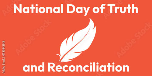 Every Child Matters Logo. National Day of Truth and Reconciliation. Orange Shirt Day of Canada. September 30. Vector Illustration Icon