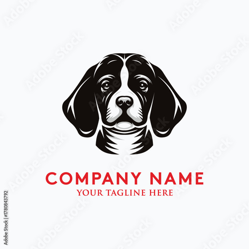 Dog logo design icon vector illustration