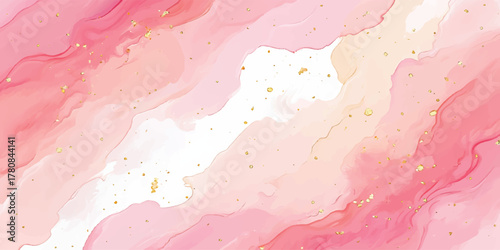 Abstract pink watercolor texture design on a grunge paper surface background