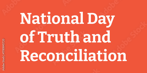 Every Child Matters Logo. National Day of Truth and Reconciliation. Orange Shirt Day of Canada. September 30. Vector Illustration Icon