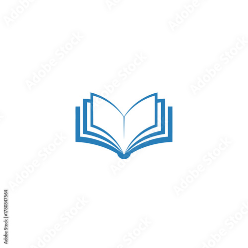 Open Book Icon - Symbol of Knowledge and Learning.