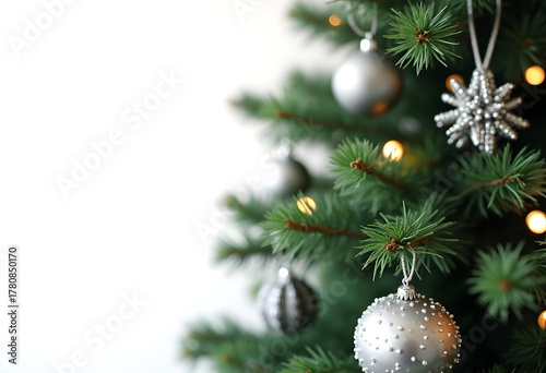 christmas tree isolated on white