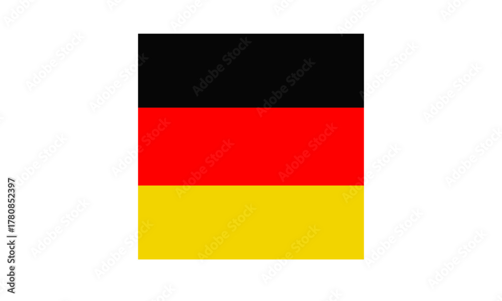 Fototapeta premium Flag of Germany – Square