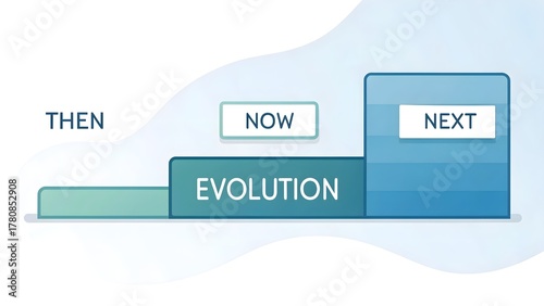 Abstract visual representation of data evolution and progress