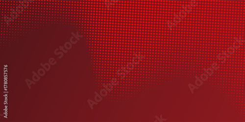 Red gradient with halftone abstract background for backdrop or presentation. Vector Illustration
