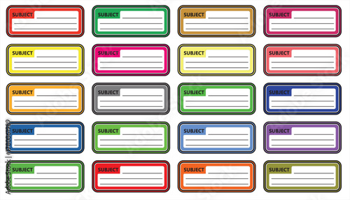 this set icon subject tag